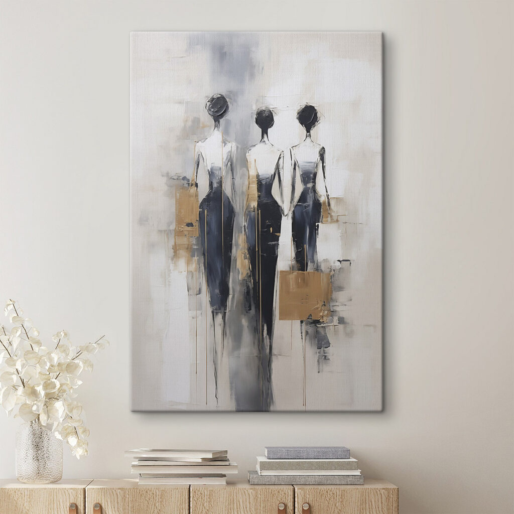Painting of three women Painting of three women