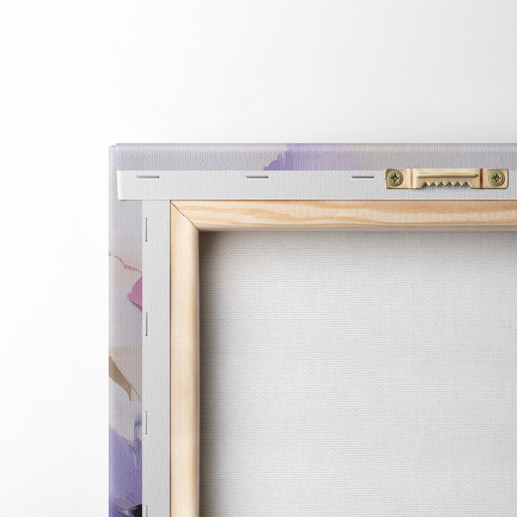 Painting of flowers on a white surface Painting of flowers on a white surface