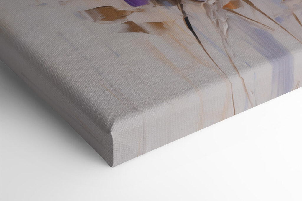 Painting of flowers on a white surface Painting of flowers on a white surface