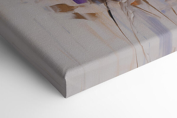 Painting of flowers on a white surface Painting of flowers on a white surface