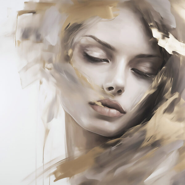 Ethereal beauty painted in soft hues