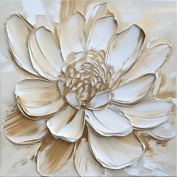 Delicate layers of creamy petals Delicate layers of creamy petals