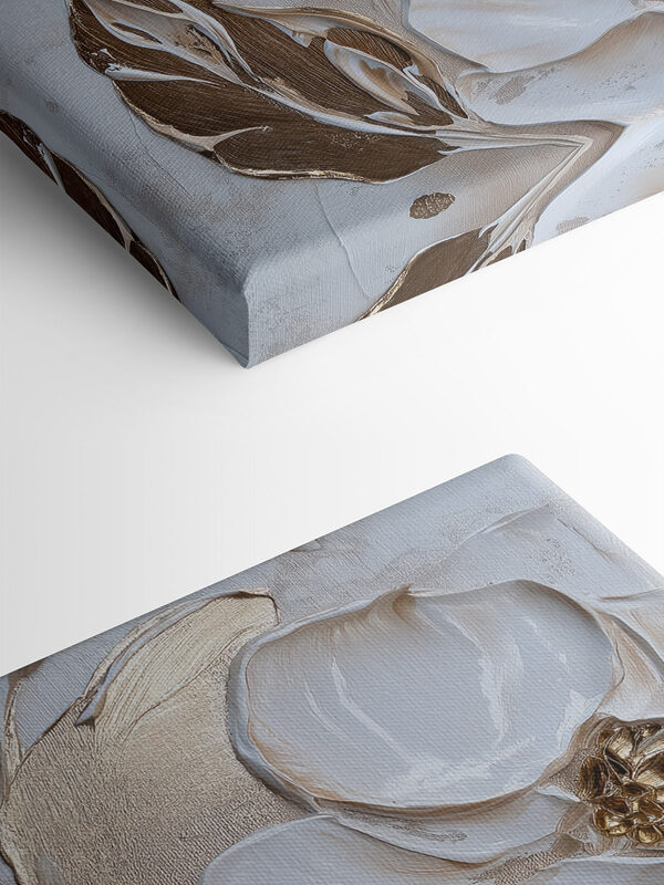 - Elegant floral artistry in soft tones - Elegant floral artistry in soft tones