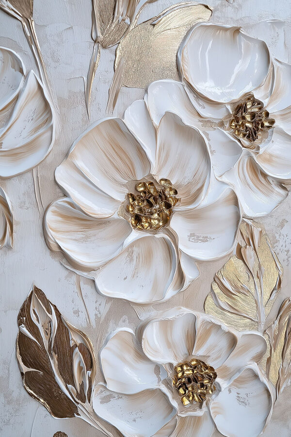 - Elegant floral artistry in soft tones - Elegant floral artistry in soft tones