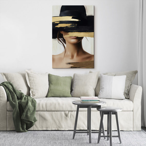Woman with a hat over her face Woman with a hat over her face