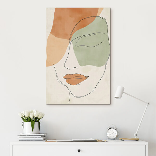 Drawing of a woman's face Drawing of a woman's face