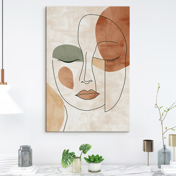 Drawing of a woman's face Drawing of a woman's face