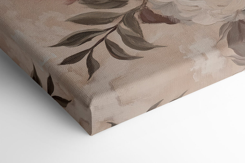 Painting of flowers on a wall