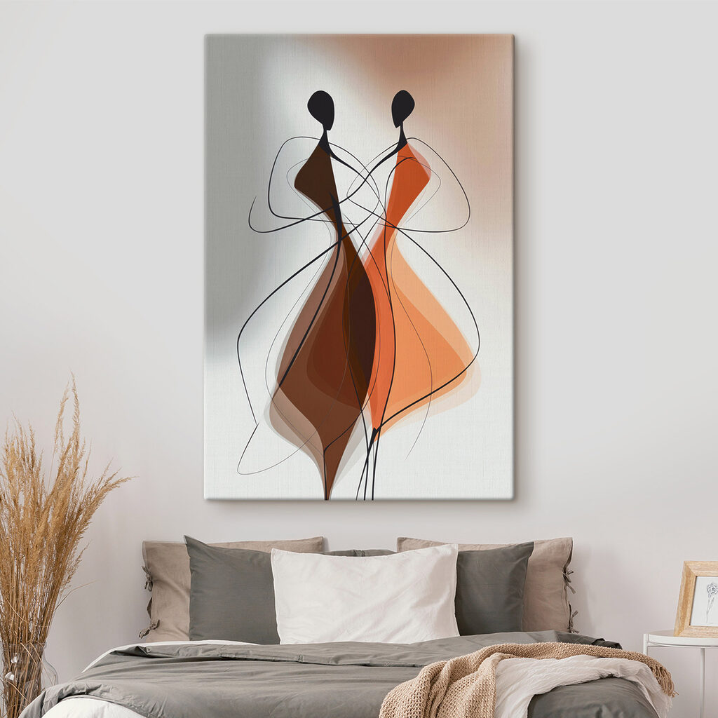 Drawing of two women in dresses Drawing of two women in dresses