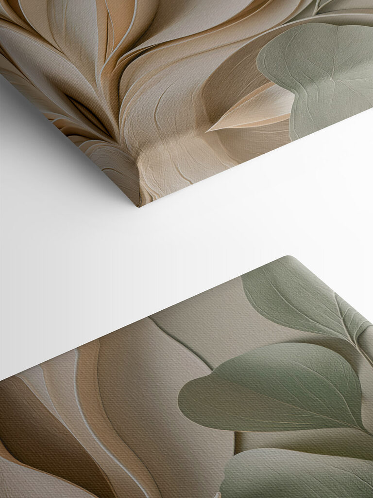 Nature-inspired layered paper design