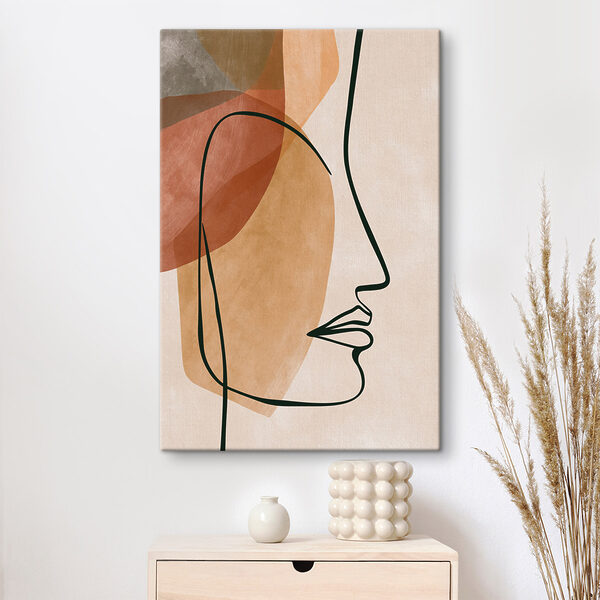 Drawing of a woman's face