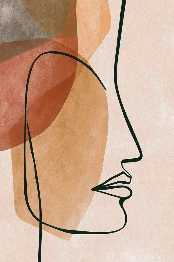 Drawing of a woman's face