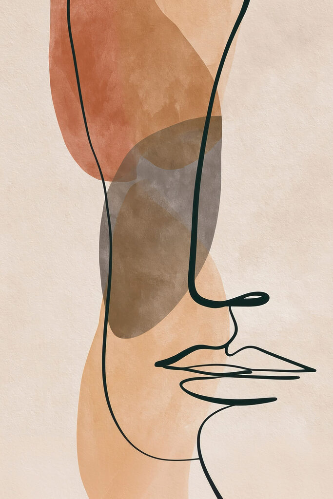 Drawing of a face Drawing of a face