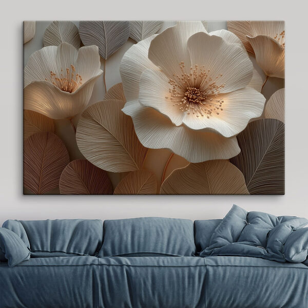 Intricate flower and leaf design artwork Intricate flower and leaf design artwork