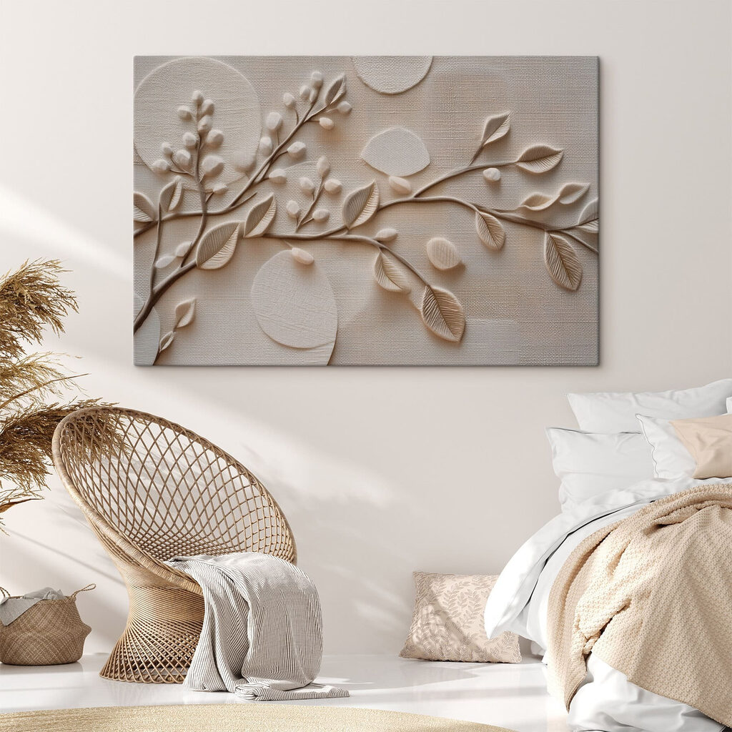 Nature-inspired textured wall art Nature-inspired textured wall art