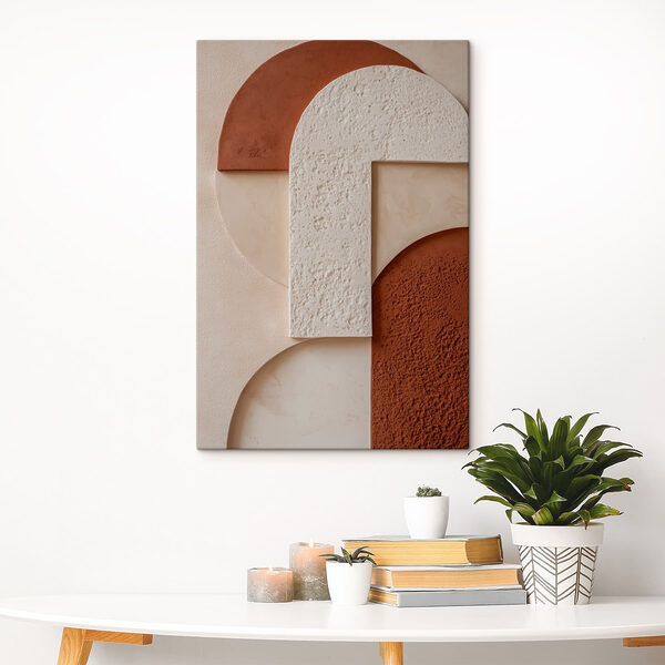 Subtle shapes and earthy tones Subtle shapes and earthy tones