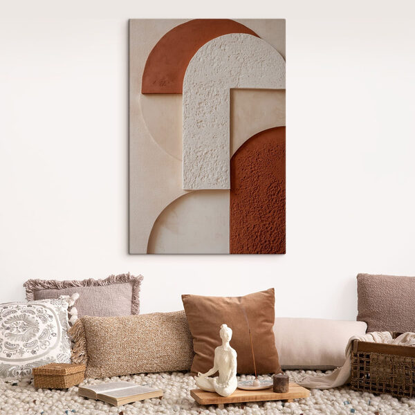 Subtle shapes and earthy tones Subtle shapes and earthy tones