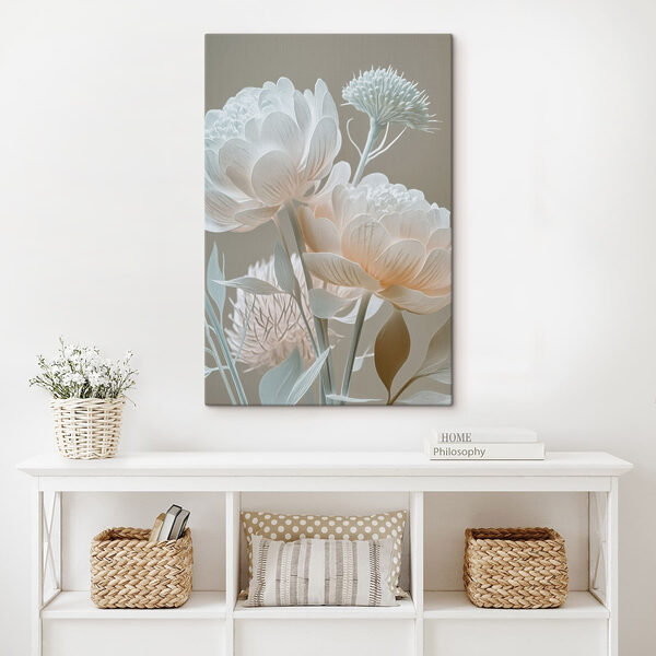 Delicate blooms in soft pastel tones Delicate blooms in soft pastel tones