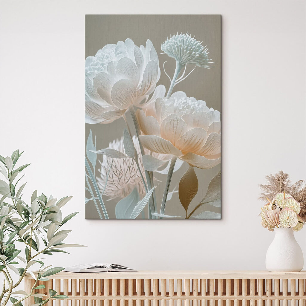 Delicate blooms in soft pastel tones Delicate blooms in soft pastel tones