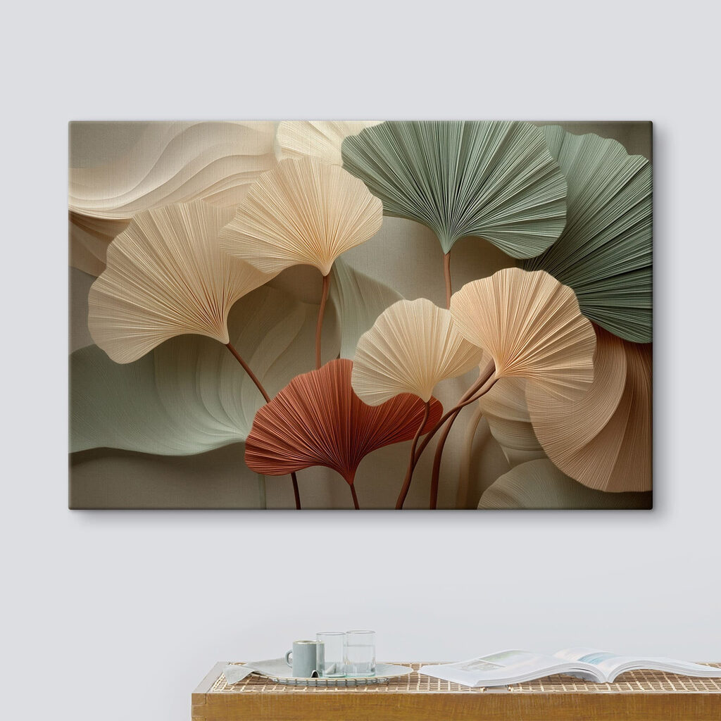 Group of leaves with a white background