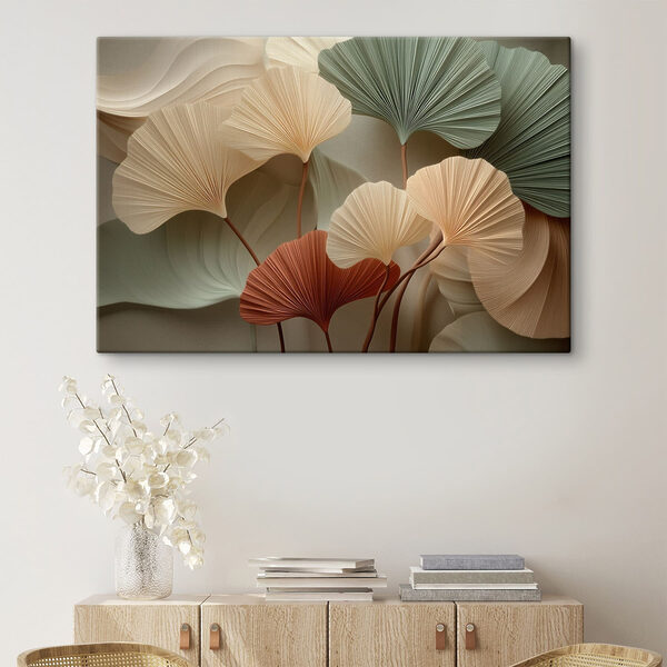 Group of leaves with a white background