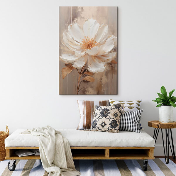Painting of a white flower