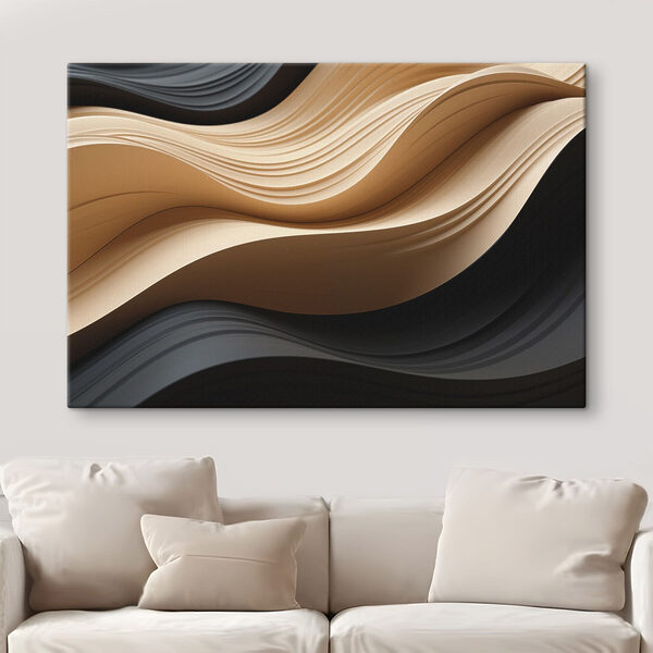 Black and tan wavy lines Black and tan wavy lines