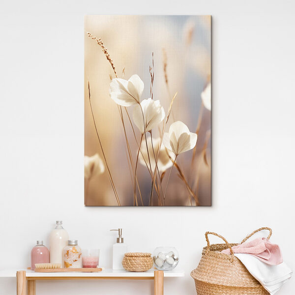Wandbilder Wandbilder Weiße Blüten an einer Pflanze (Artikelnummer: s49174)