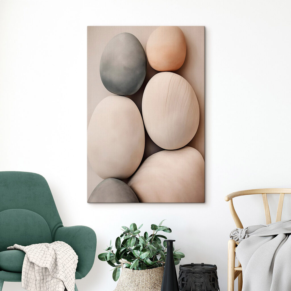 Group of oval shaped objects Group of oval shaped objects