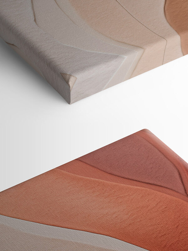 Flowing layers of soft hues