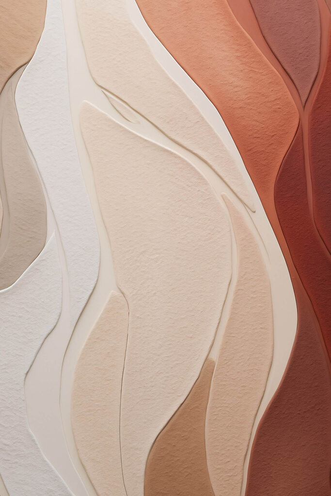 Flowing layers of soft hues