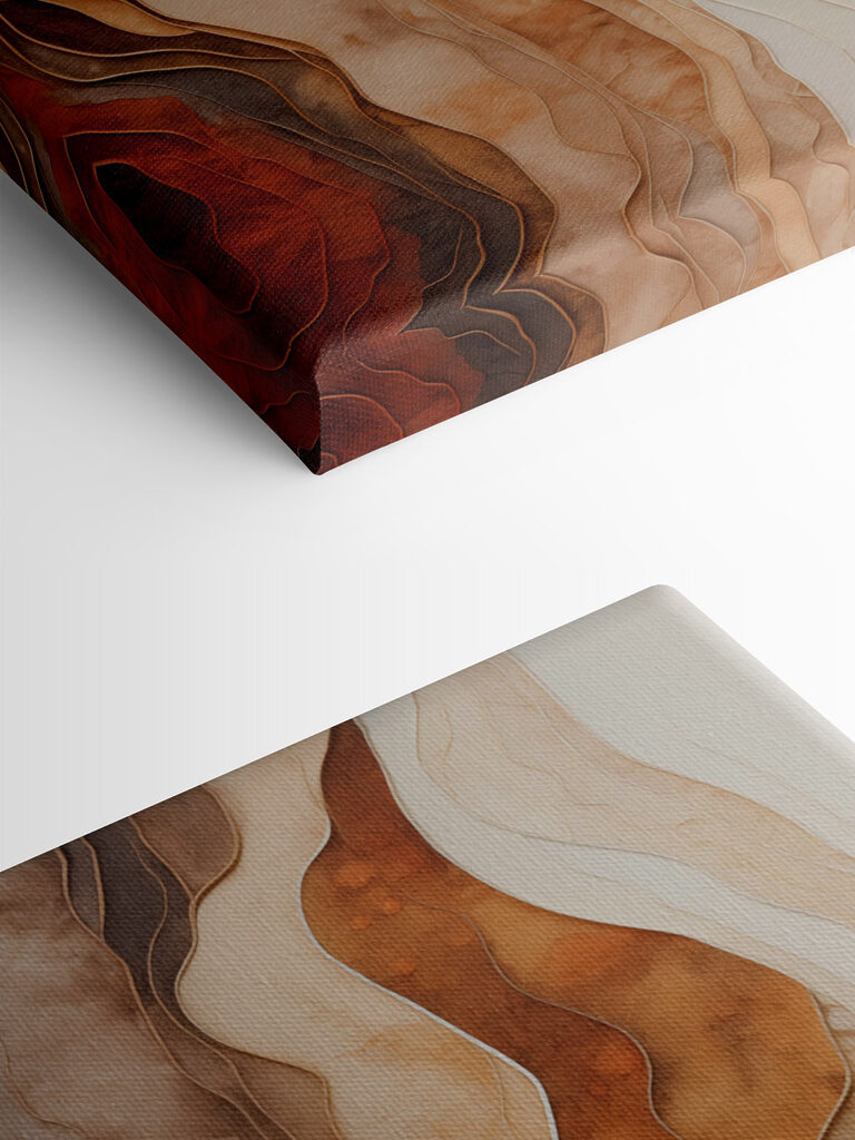 Flowing Layers of Earthy Tones