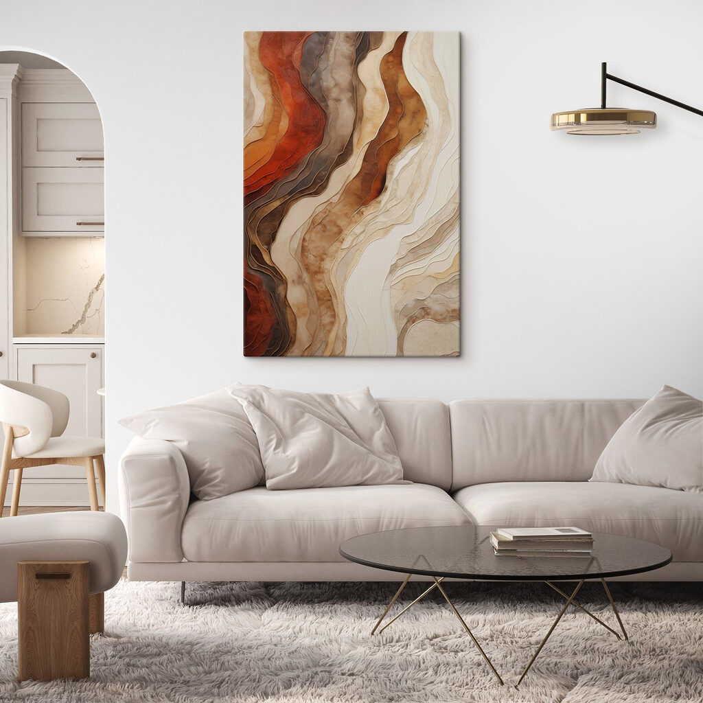 Flowing Layers of Earthy Tones