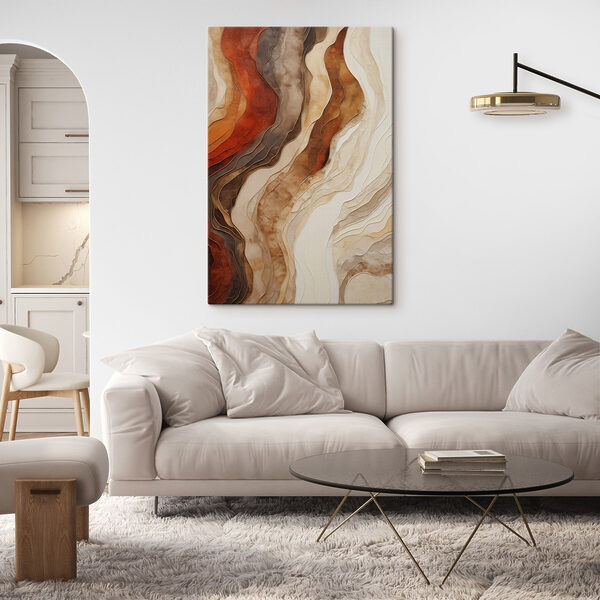 Flowing Layers of Earthy Tones