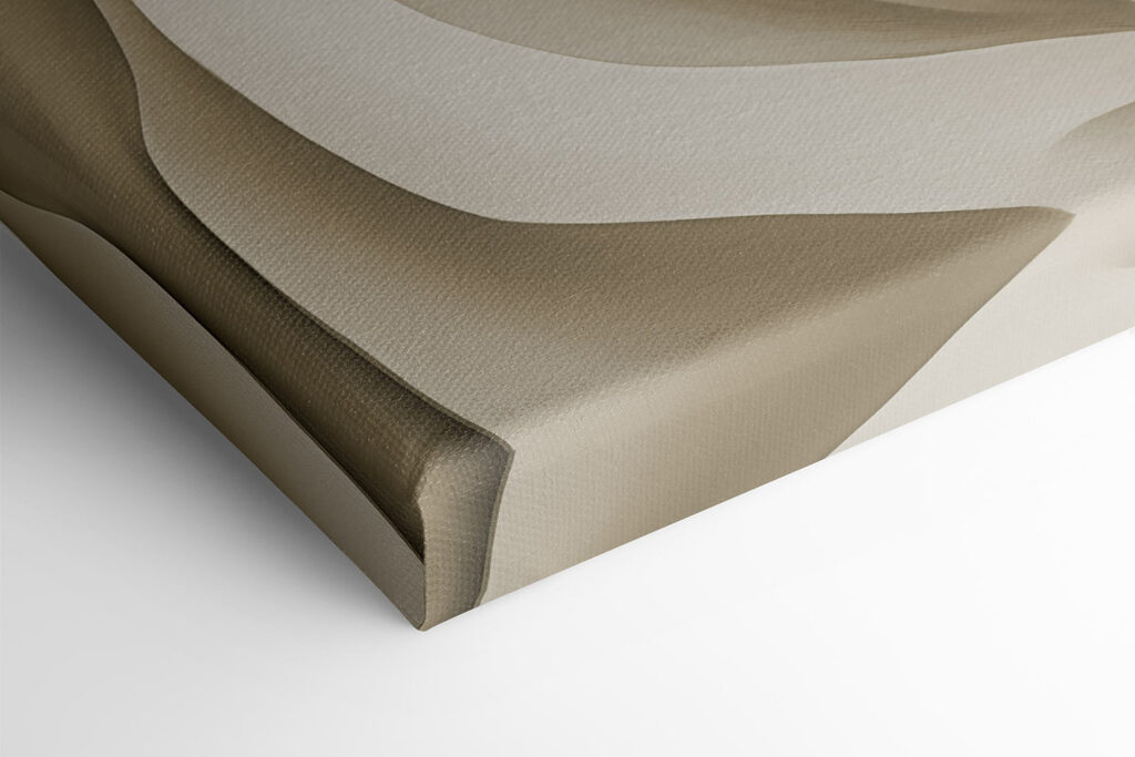 White wavy surface with curves