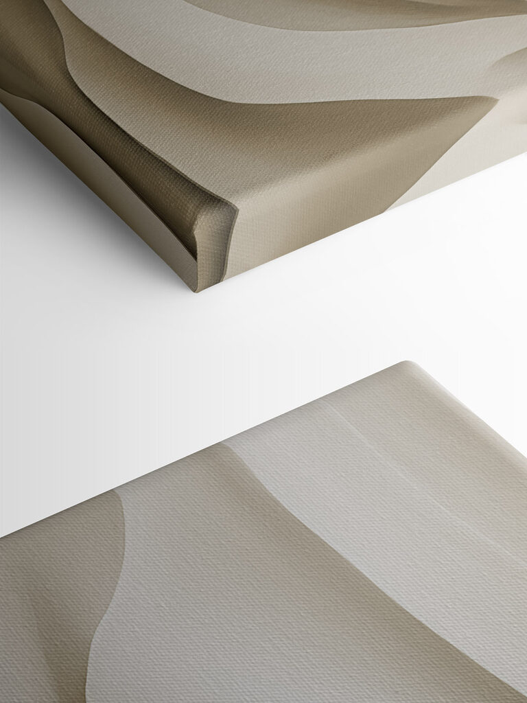 White wavy surface with curves