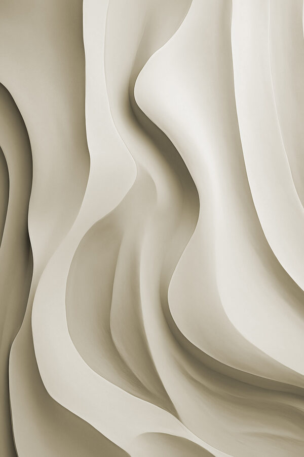 White wavy surface with curves