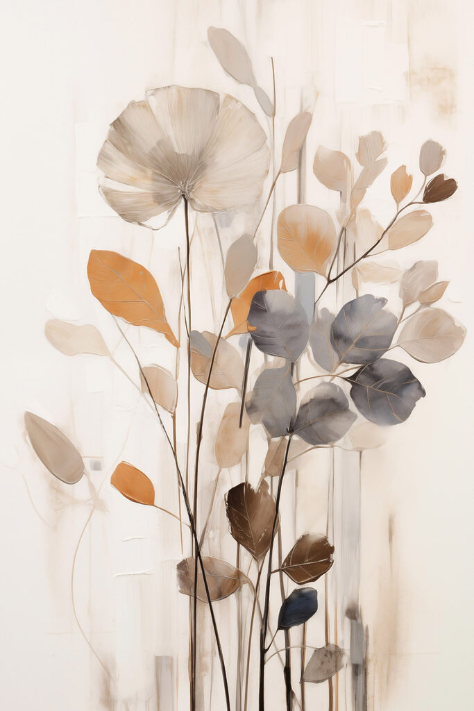 Painting of leaves and branches Painting of leaves and branches