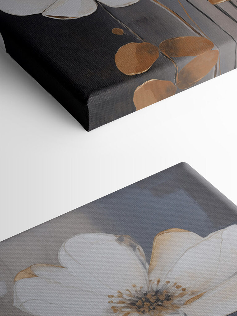 Majestic blooms in neutral tones