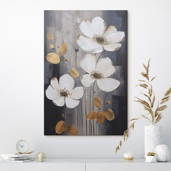 Majestic blooms in neutral tones