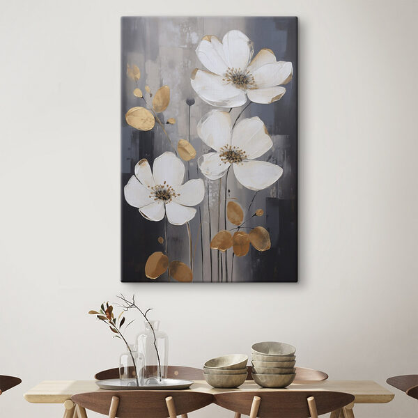Majestic blooms in neutral tones