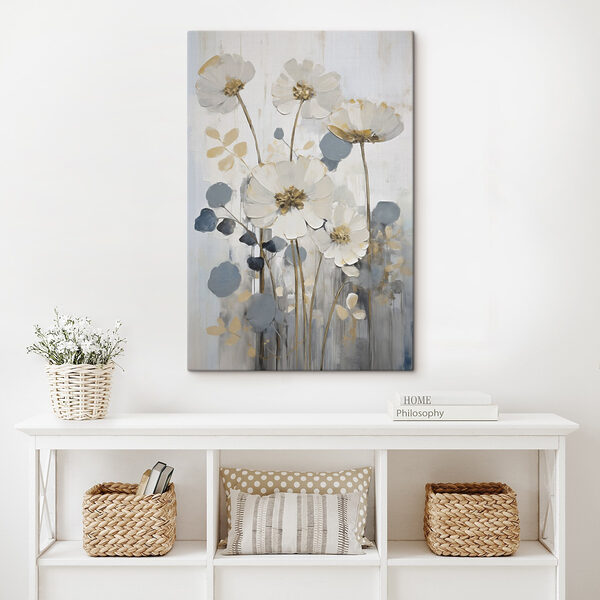 Painting of flowers and leaves Painting of flowers and leaves