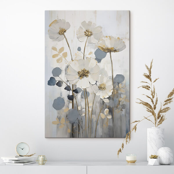 Painting of flowers and leaves Painting of flowers and leaves