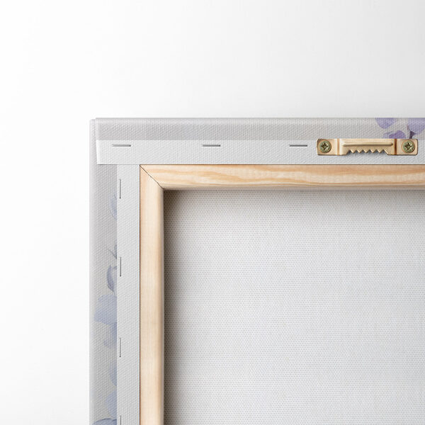 Painting of flowers on a white surface