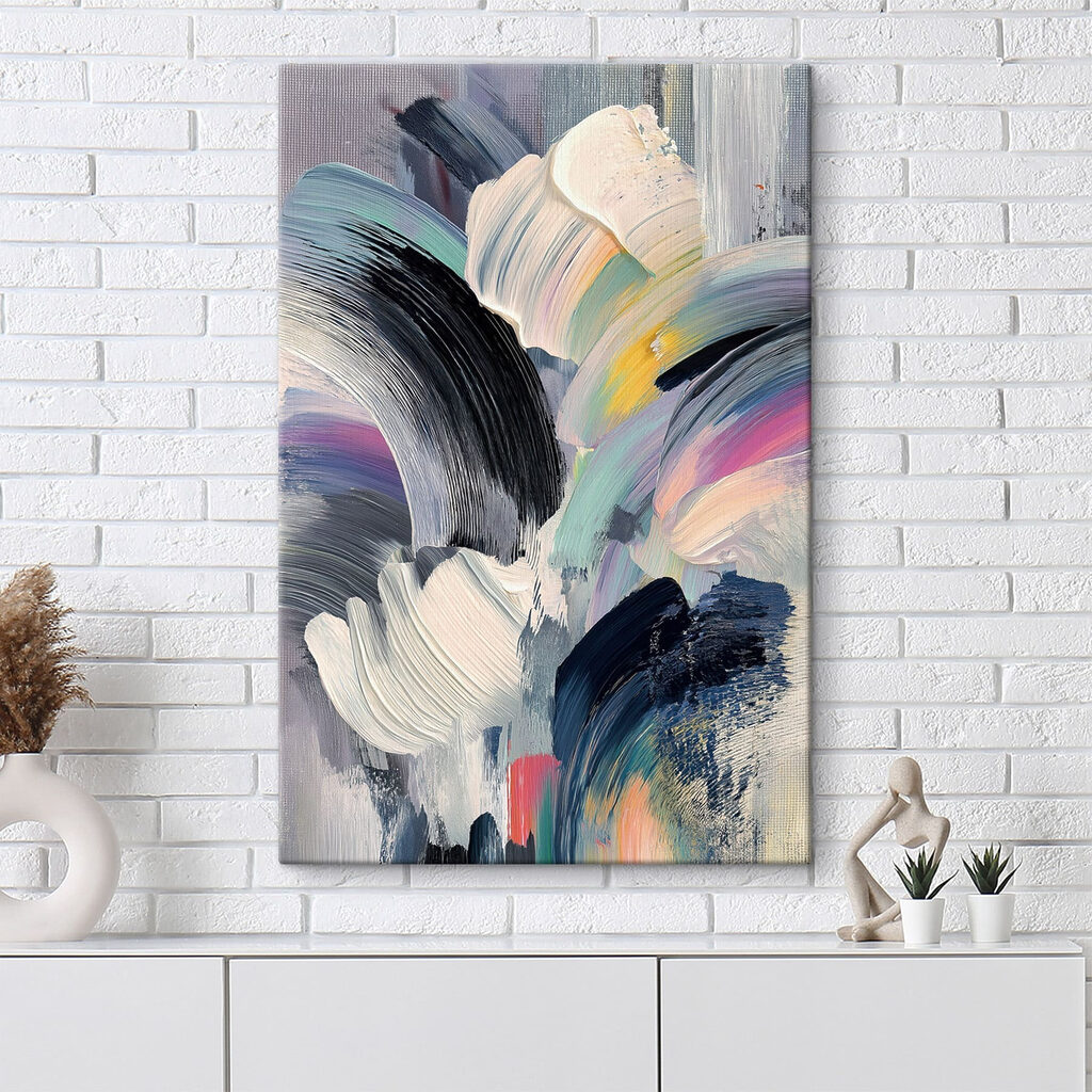 Dynamic brush strokes in vibrant colors Dynamic brush strokes in vibrant colors