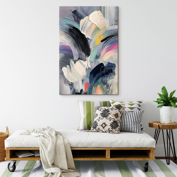 Dynamic brush strokes in vibrant colors Dynamic brush strokes in vibrant colors