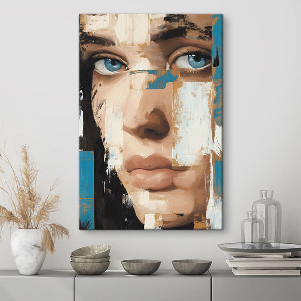Painting of a woman's face