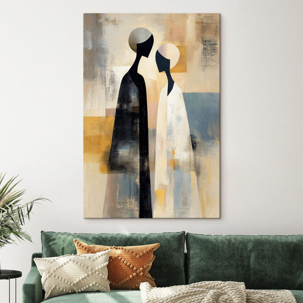Painting of two people
