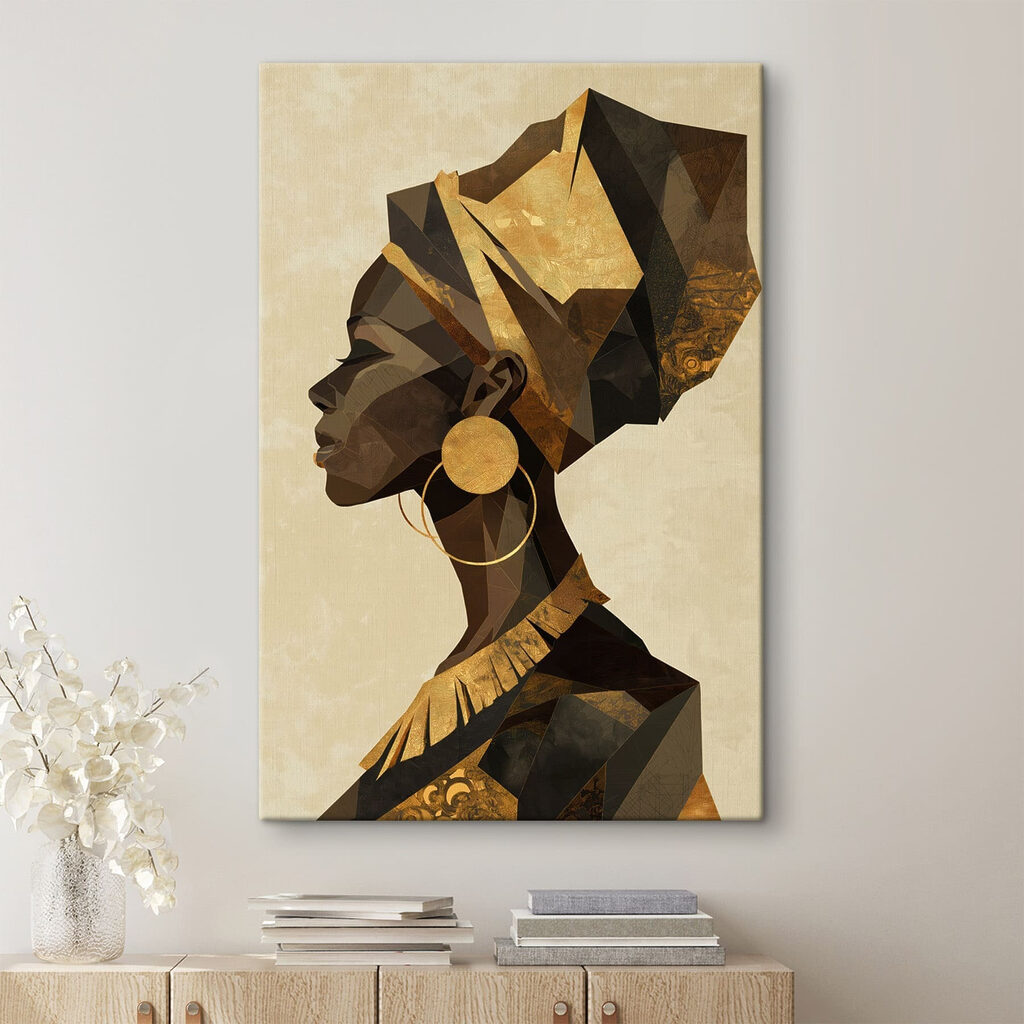 Profile of a woman with a turban