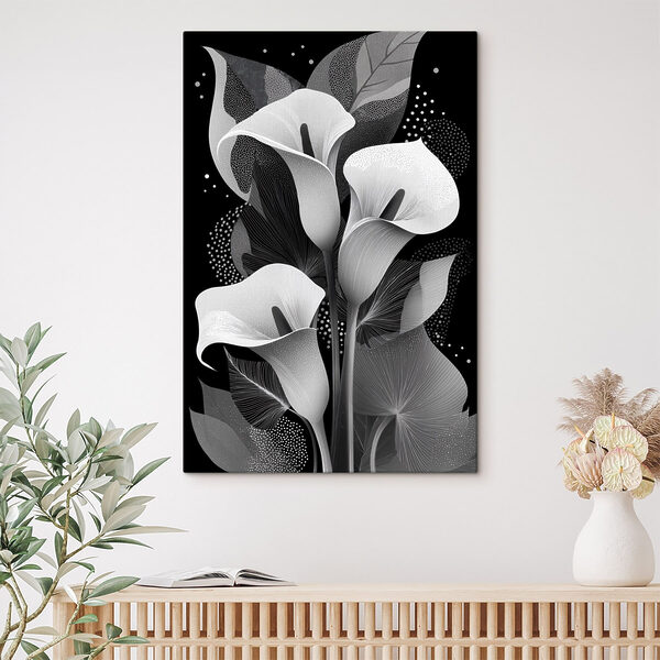 Elegant floral patterns on a dark background Elegant floral patterns on a dark background